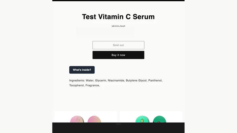 Skinin ‑ Ingredient Checker