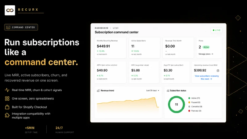 RecurX Subscriptions