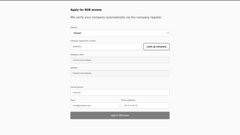 B2B Approve: Wholesale Vetting