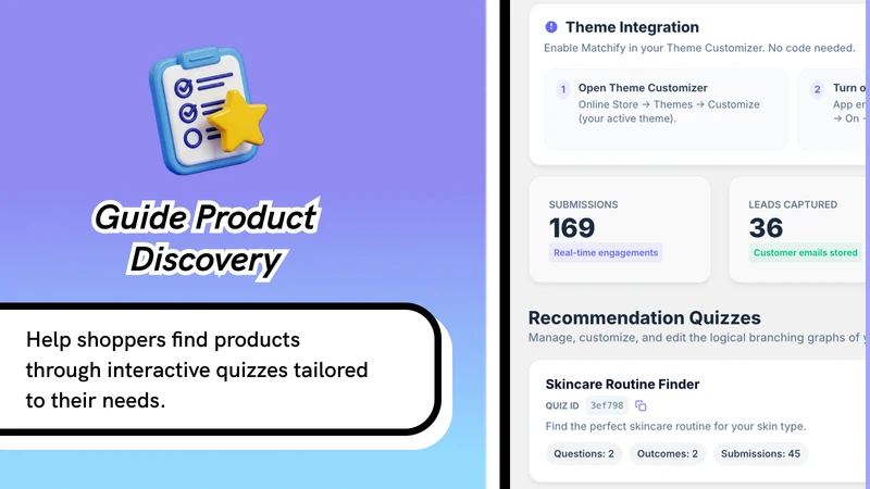 Matchify: Product Quiz Builder