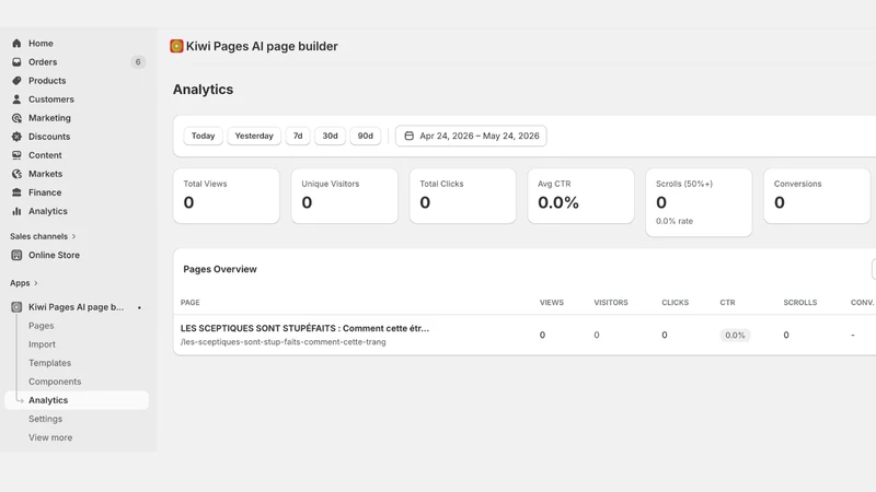 Kiwi Pages AI page builder