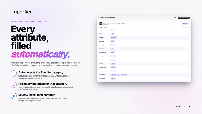 Importier: Agentic Importing