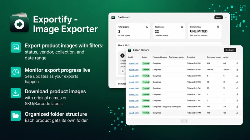 Exportify ‑ Image Exporter