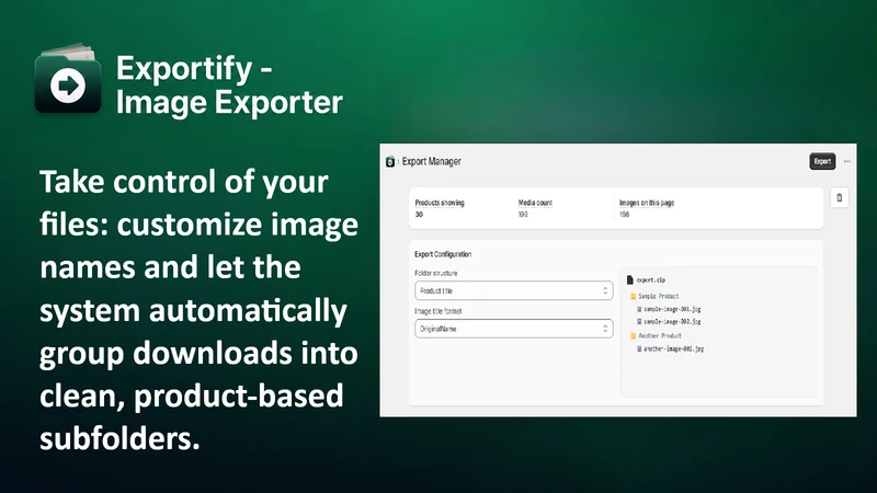 Exportify ‑ Image Exporter