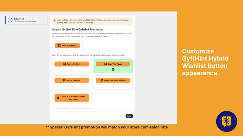 GyftHint Hybrid Wishlist