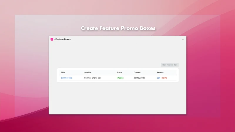 View6 Collection Feature Box