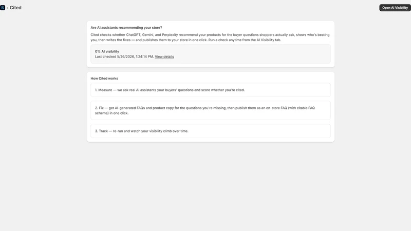 Cited: AI Search Visibility