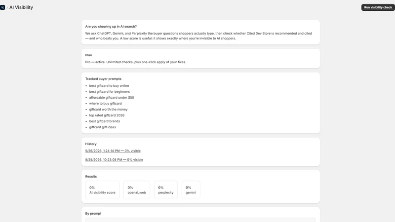 Cited: AI Search Visibility