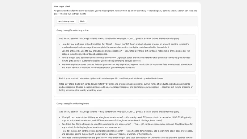 Cited: AI Search Visibility