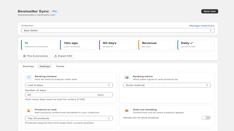 Best Seller Sync ‑ Auto Update