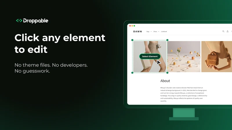 Droppable ‑ AI Theme Editor