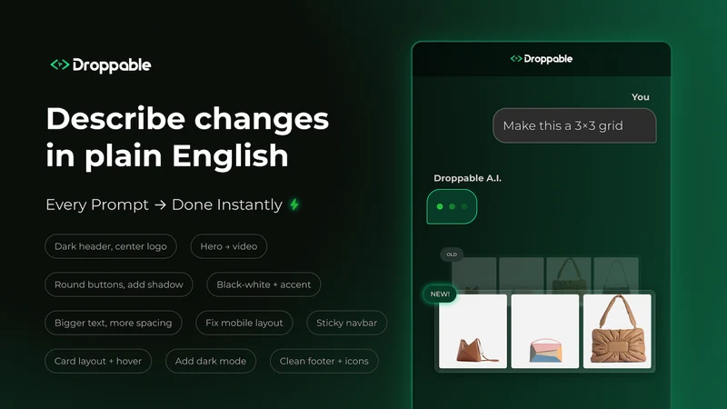 Droppable ‑ AI Theme Editor