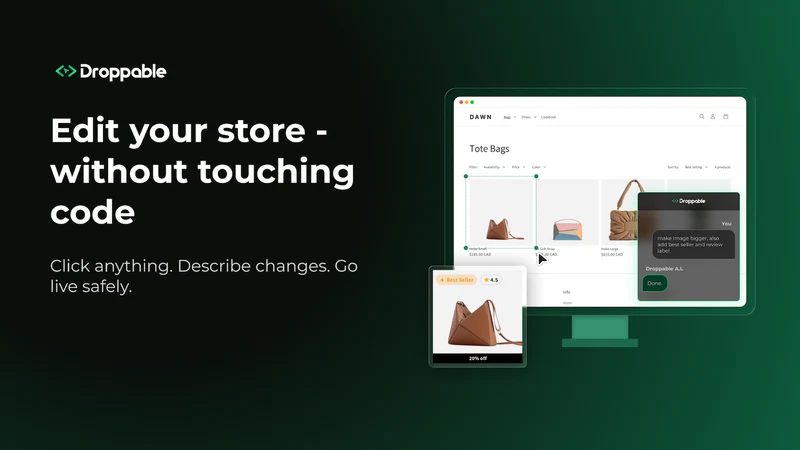 Droppable ‑ AI Theme Editor