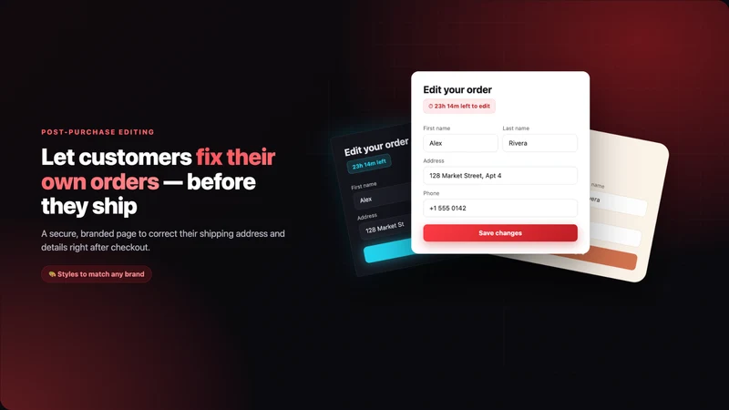 dotAOV: Order Editing & Upsell