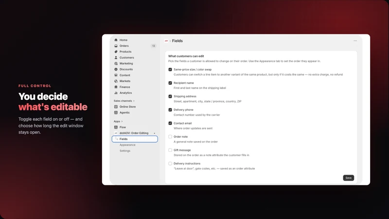 dotAOV: Order Editing & Upsell