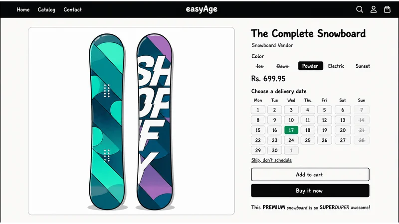 Delivery Date Picker