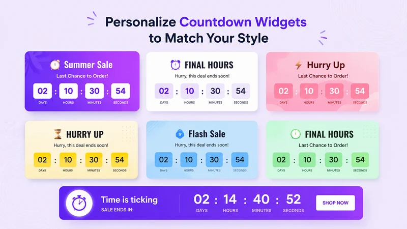 Urgency Countdown Timer Bar