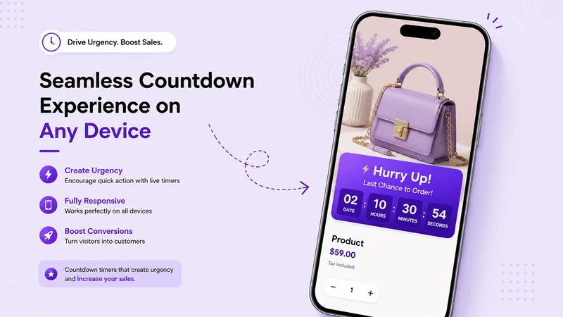 Urgency Countdown Timer Bar