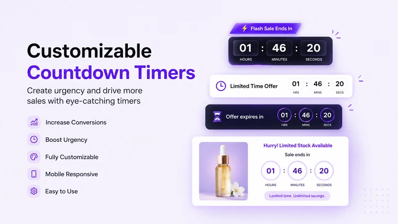 Urgency Countdown Timer Bar