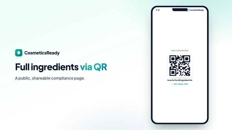 CosmeticsReady: INCI & GPSR