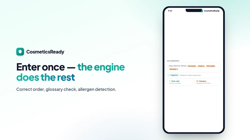 CosmeticsReady: INCI & GPSR