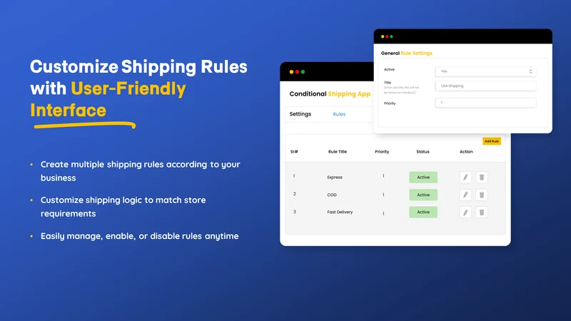 Addify ‑ Hide Shipping Methods