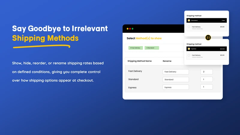 Addify ‑ Hide Shipping Methods