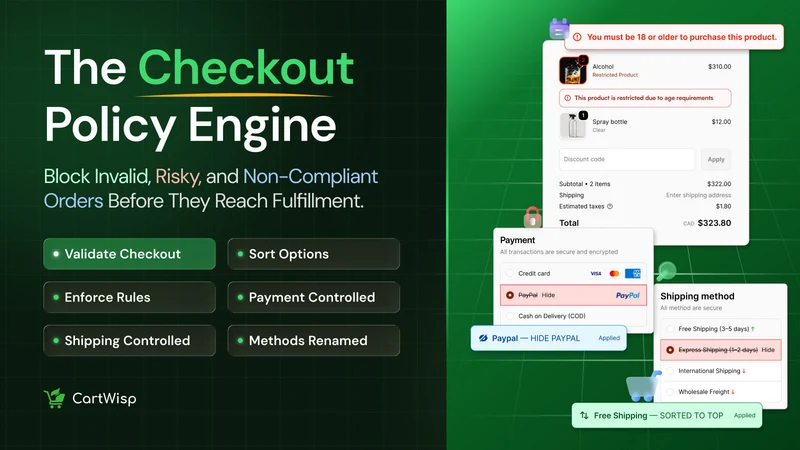CartWisp: Checkout Validation