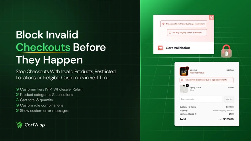 CartWisp: Checkout Validation