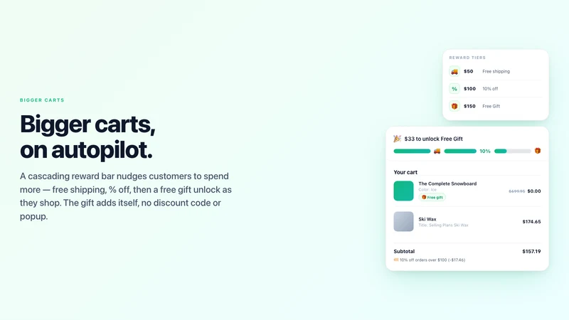 CartClimb ‑ Free Gift & Upsell