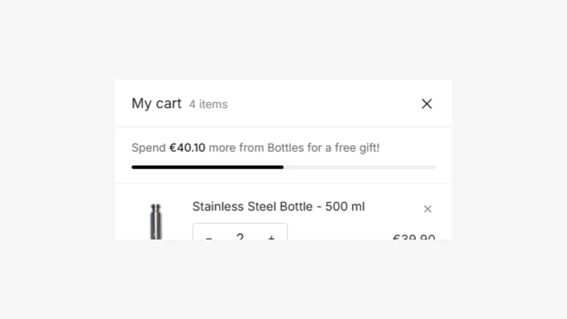 Cart Drawer ‑ Gifts & Upsells