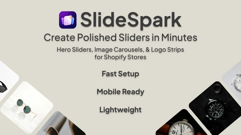 SlideSpark ‑ Simple Sliders