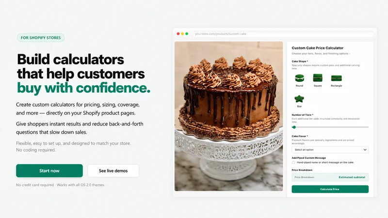 CalcAI ‑ Calculator Builder