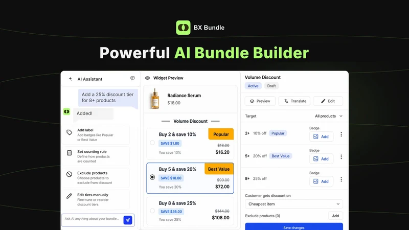 BX: Bundles & Volume Discounts