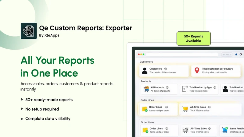 Qe Custom Reports ‑ Exporter