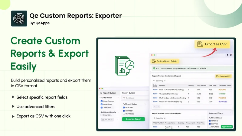 Qe Custom Reports ‑ Exporter