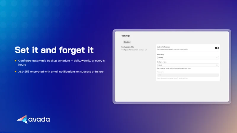 Avada Backups & Restore