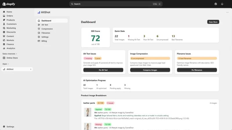 AltShot ‑ Image SEO Optimizer