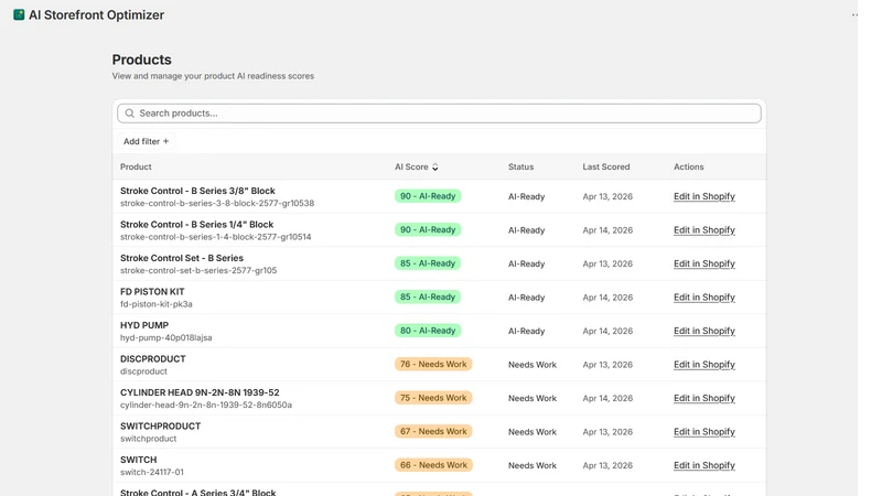 B2Sell AI Storefront Optimizer