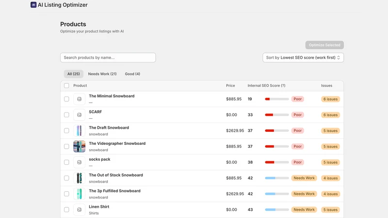 Listora: AI Listing Optimizer