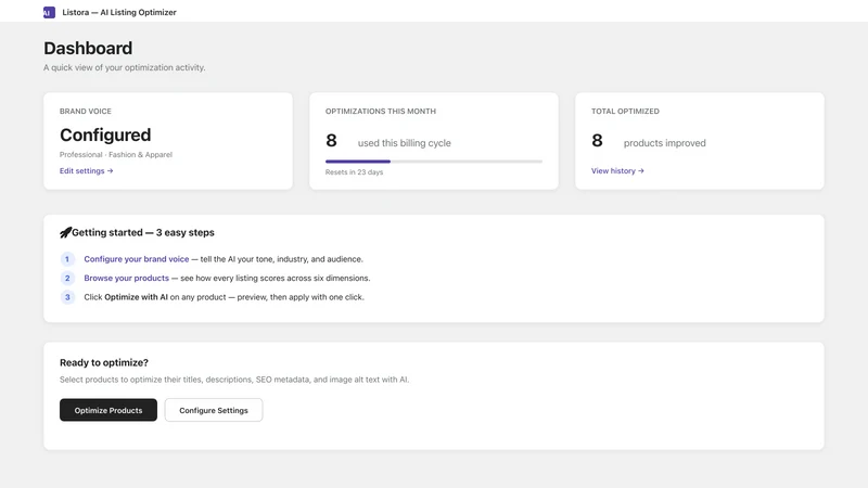 Listora: AI Listing Optimizer
