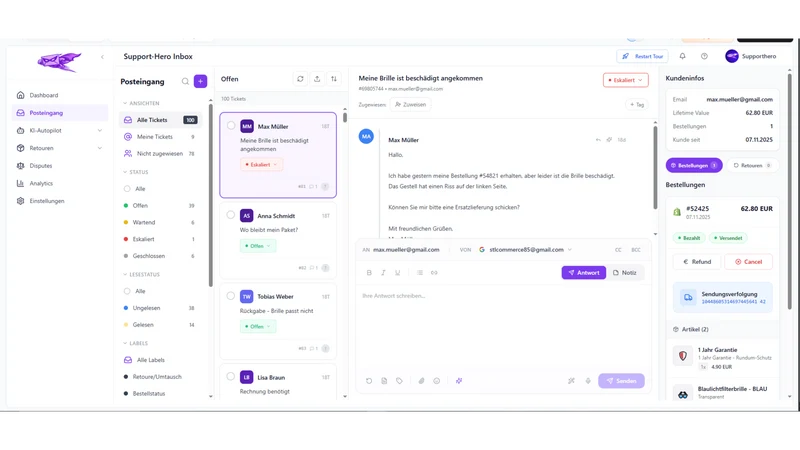 Support Hero ‑ AI Assistant