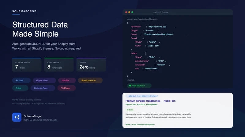 Schema Forge — SEO JSON‑LD