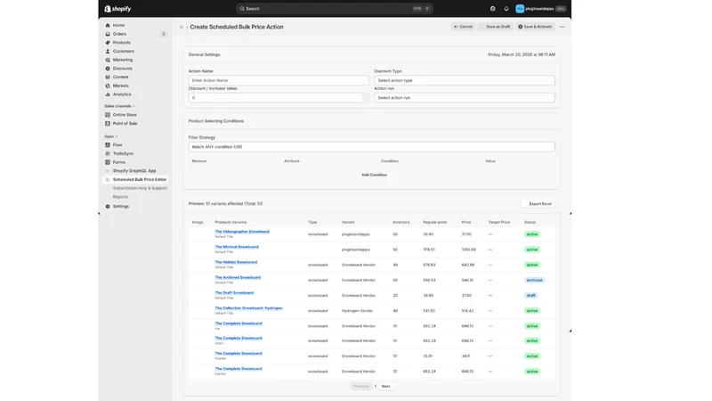 Scheduled Bulk Price Editor