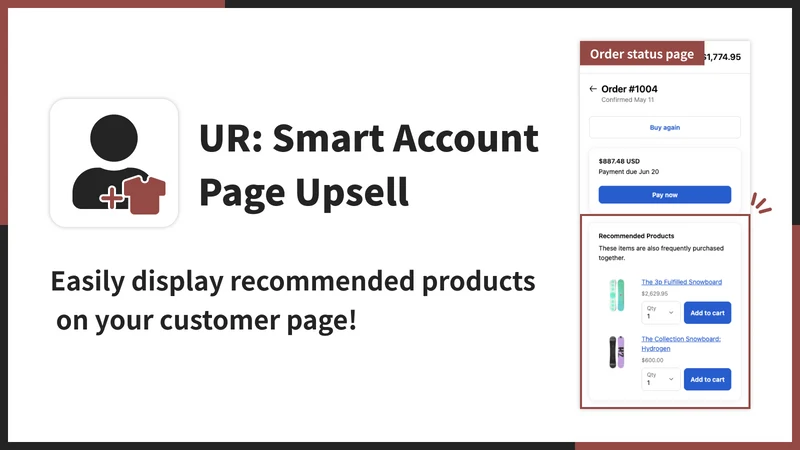 UR: Smart Account Page Upsell
