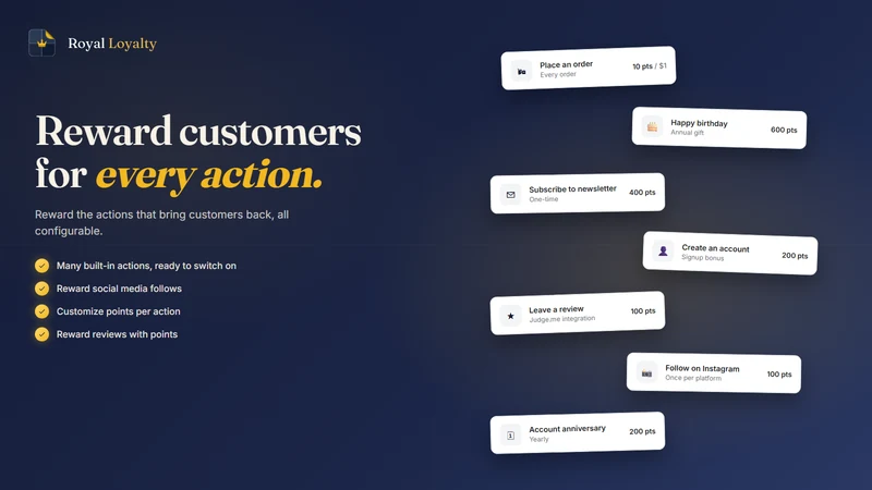 Royal Loyalty Program Rewards