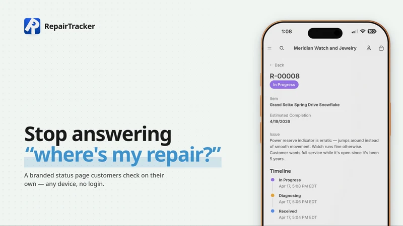 RepairTracker: Repair Tickets