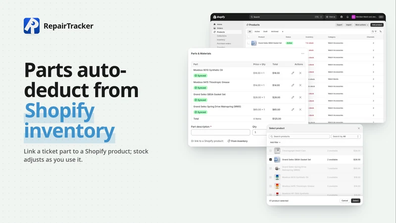 RepairTracker: Repair Tickets