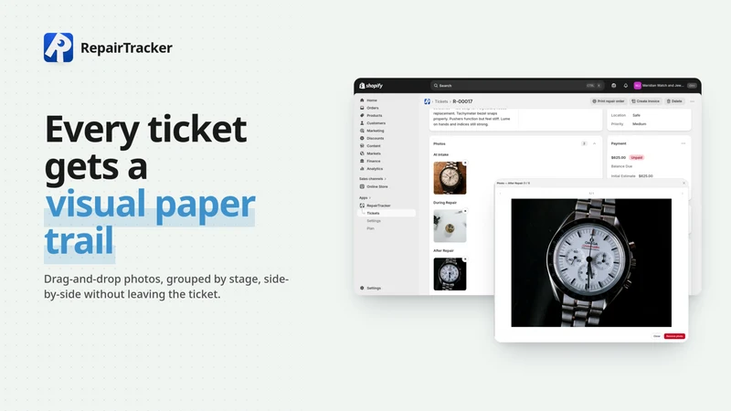 RepairTracker: Repair Tickets