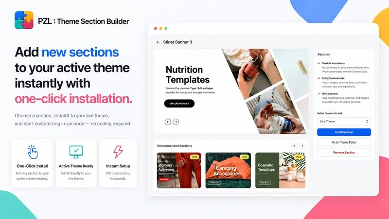 PZL : Theme Section Builder